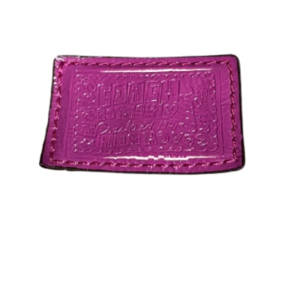 Like new! RARE! Coach Poppy Glam Sis Signature Packable Nylon Tote Bag 62112 - Picture 9 of 10